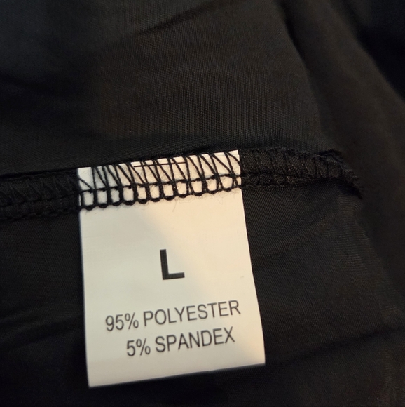 Women's Black Cami Tank Top, Size L - Picture 2 of 9